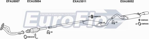 EuroFlo AUCAB23 5001 - Система випуску ОГ autocars.com.ua