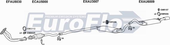 EuroFlo AUCOU20 4011 - Система випуску ОГ autocars.com.ua