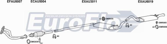EuroFlo AUCOU23 4001 - Система випуску ОГ autocars.com.ua