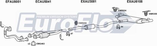 EuroFlo AUTT18 5004A - Система випуску ОГ autocars.com.ua