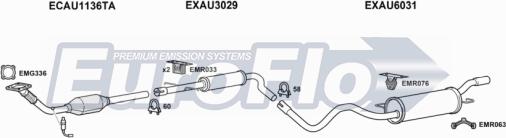 EuroFlo AUTT18 4008 - Система випуску ОГ autocars.com.ua