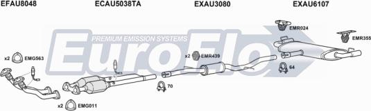 EuroFlo AUTT32 4001 - Система випуску ОГ autocars.com.ua