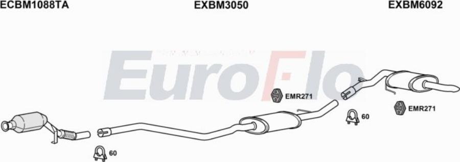 EuroFlo BM12020D 1001A00 - Система випуску ОГ autocars.com.ua