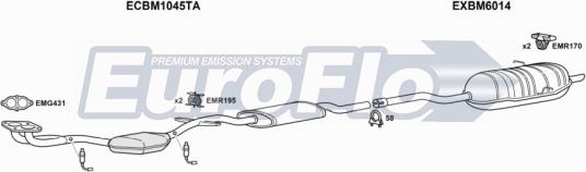EuroFlo BM31618 2008A - Система випуску ОГ autocars.com.ua