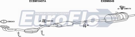 EuroFlo BM31618 2008B - Система випуску ОГ autocars.com.ua