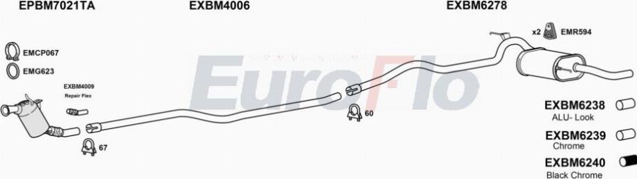 EuroFlo BM32020D 2029 - Система випуску ОГ autocars.com.ua