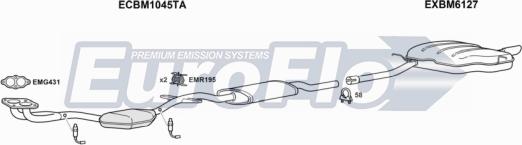 EuroFlo BM316C18 1001 - Система випуску ОГ autocars.com.ua