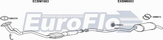 EuroFlo BM31818 2004C - Система випуску ОГ autocars.com.ua