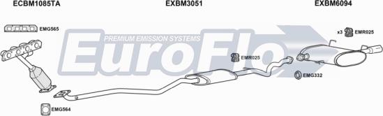 EuroFlo BM31820 2004A - Система випуску ОГ autocars.com.ua