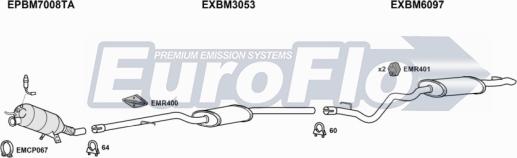 EuroFlo BM31820D 2004E - Система випуску ОГ autocars.com.ua