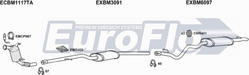 EuroFlo BM31820D 2008A - Система випуску ОГ autocars.com.ua
