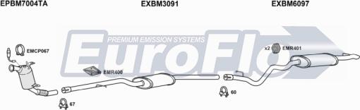 EuroFlo BM31820D 2008C - Система випуску ОГ autocars.com.ua