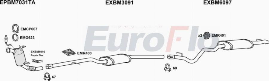 EuroFlo BM31820D 2008F - Система випуску ОГ autocars.com.ua