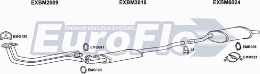 EuroFlo BM32020 2004A - Система випуску ОГ autocars.com.ua
