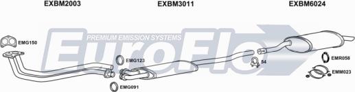 EuroFlo BM32020 2004B - Система випуску ОГ autocars.com.ua