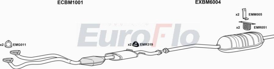 EuroFlo BM32020 2011A00 - Система випуску ОГ autocars.com.ua