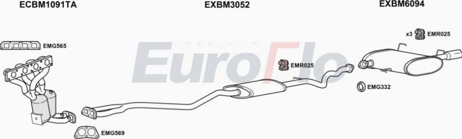 EuroFlo BM32020 2015A00 - Система випуску ОГ autocars.com.ua