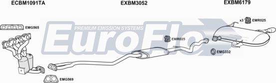 EuroFlo BM32020 2015B - Система випуску ОГ autocars.com.ua