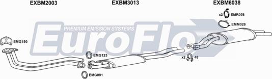 EuroFlo BM32323 2008 - Система випуску ОГ autocars.com.ua
