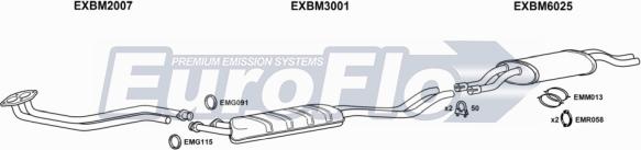 EuroFlo BM32525 2001A02 - Система випуску ОГ autocars.com.ua