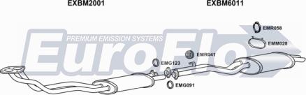 EuroFlo BM32525 2001B - Система випуску ОГ autocars.com.ua