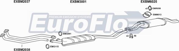 EuroFlo BM32525 2004 - Система випуску ОГ autocars.com.ua
