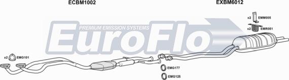 EuroFlo BM32525 2008 - Система випуску ОГ autocars.com.ua
