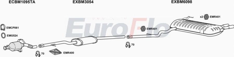 EuroFlo BM32530D 2001A00 - Система випуску ОГ autocars.com.ua