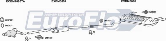 EuroFlo BM32530D 2001A - Система випуску ОГ autocars.com.ua