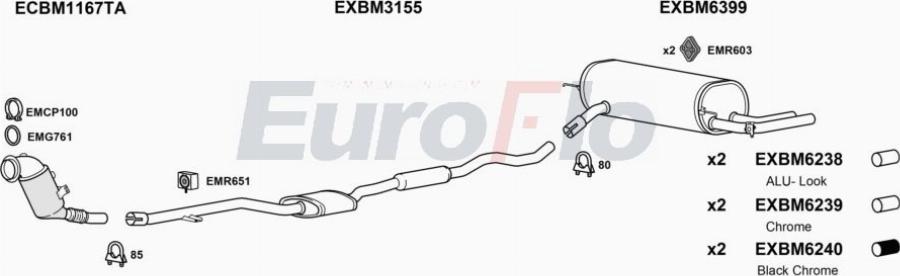 EuroFlo BM33020 2006C - Система випуску ОГ autocars.com.ua