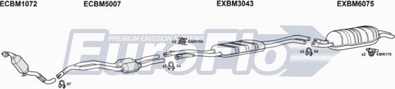 EuroFlo BM33029D 2001A - Система випуску ОГ autocars.com.ua