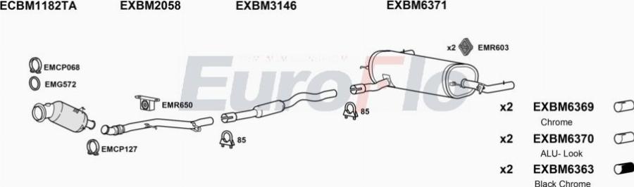 EuroFlo BM33530 2004B - Система випуску ОГ autocars.com.ua