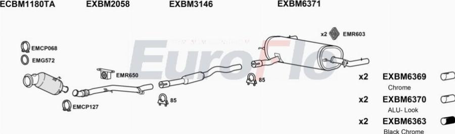 EuroFlo BM33530 2004D - Система випуску ОГ autocars.com.ua