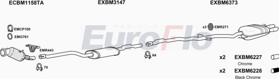 EuroFlo BM52020 2022 - Система випуску ОГ autocars.com.ua