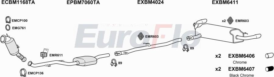 EuroFlo BM52020 2026D - Система випуску ОГ autocars.com.ua