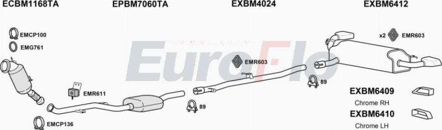 EuroFlo BM52020 2026E - Система випуску ОГ autocars.com.ua