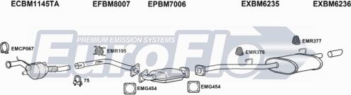 EuroFlo BM52020D 3004E - Система випуску ОГ autocars.com.ua