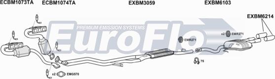EuroFlo BM52022 2004 - Система випуску ОГ autocars.com.ua