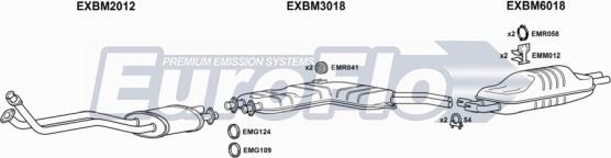 EuroFlo BM73534 2004A - Система випуску ОГ autocars.com.ua