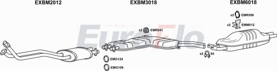 EuroFlo BM73534 2011A00 - Система випуску ОГ autocars.com.ua