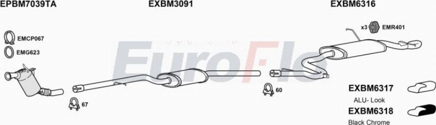 EuroFlo BMX120D 3011 - Система випуску ОГ autocars.com.ua