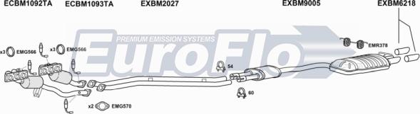 EuroFlo BMX325 3008A - Система випуску ОГ autocars.com.ua