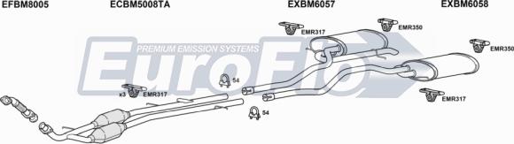 EuroFlo BMX530D 3001 - Система випуску ОГ autocars.com.ua