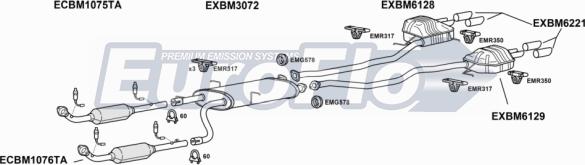 EuroFlo BMX544 3004A - Система випуску ОГ autocars.com.ua