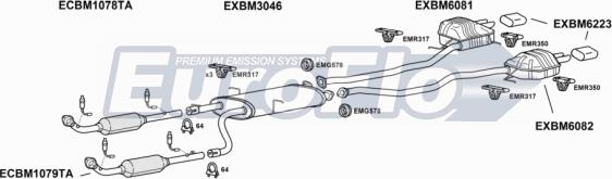 EuroFlo BMX548 3001 - Система випуску ОГ autocars.com.ua