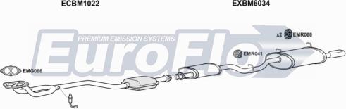 EuroFlo BMZ319 5001 - Система випуску ОГ autocars.com.ua