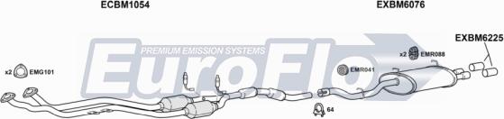 EuroFlo BMZ320 5001 - Система випуску ОГ autocars.com.ua