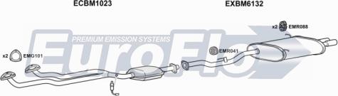 EuroFlo BMZ328 5001A - Система випуску ОГ autocars.com.ua