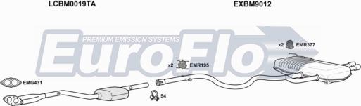 EuroFlo BMZ420 0500LHD - Система випуску ОГ autocars.com.ua