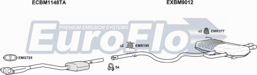 EuroFlo BMZ420 5001 - Система випуску ОГ autocars.com.ua